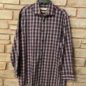 MICHAEL Kors Multicolor Button-Up Shirt long sleeves size:neck 17